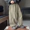 Pantalones Cargo para Niños Primavera y Otoño 2026 Nueva Moda Sueltos Casuales para Niños Trendy Pantalones de Bebé para Otoño