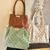 Bolso Versátil de Moda Nuevo para Mujer de Gran Capacidad Casual para el Trabajo Bolso de Pana de Lunares Estilo Coreano Ins Bolso de Hombro