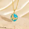 Colar Borboleta Frescamente Pintado Estilo Coreano para Mulheres Esmalte Banhado a Ouro Exquisito Simples Versátil de Alta Qualidade para Mulheres