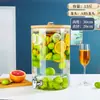 Botella de Vino de Vidrio Resistente a Altas Temperaturas con Grifo Barril de Bebidas Comercial de Autoservicio Lata de Jugo de Frutas Frías Contenedor de Barril de Cerveza Cola