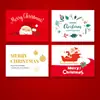Tarjeta de Navidad tarjeta de bendición de regalo decoración de árbol de Navidad tarjeta de mensaje de flor caja de regalo tarjeta para escribir tarjeta floral