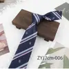 Corbata de 7 cm, Corbata Nudada Estilo Universitario, 960 Puntadas, Insignia Rayada Estudiante Jk/Dk Japonesa, Fabricante en Stock