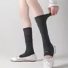 Calcetines Estilo Poilan Calcetines Grises Rayados Sin Pie Delgados Adelgazantes Etiqueta Miu Miu Calcetines para Pantorrilla de Mujer