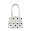 Bolso de axila para mujer con lunares estilo coreano transfronterizo, bolso de mano con volantes dulce y lindo, accesorio de estilo suave para atuendos de mujer