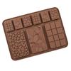 Amazon Hot Selling 9 Diferentes Edição Completa Waffle Doce Chip Molde Feito à Mão Tamanho Biscoito Molde Alta Resistência