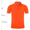 Algodão de Seda de Gelo Roupa de Trabalho Manga Curta Gola Lapela Camiseta Verão Grupo Empresarial Construção de Equipe Cultura Camisa Polo Roupa de Trabalho Impressão de Logotipo Formulação