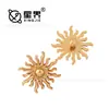 Atacado do Fabricante Botões de Girassol de Plástico Formato Irregular Botões de Plástico de Pé Alto Femininos para Casacos e Jaquetas de Lã