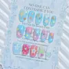 Pegatinas para Uñas Pentagrama de Dopamina, Tendencia Popular de Internet, Estrellas de Contraste en Degradado Colorido, Decoraciones de Uñas Portátiles