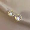 Pendientes Texturizados de Lujo Ligero y Gama Alta, Pendientes de Diseño Femenino y Fresco, Pendientes y Pendientes Franceses Elegantes y Versátiles