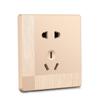 Enchufe tipo 86 oculto dorado champán cepillado hotel enchufe de cinco orificios panel interruptor de pared dos o tres enchufes interruptor doméstico