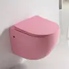 Vaso Sanitário de Parede Fosco Criativo Colorido Preto Rosa Amarelo Azul Verde Cinza Suspenso na Parede Vaso Sanitário Embutido