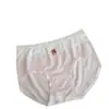 Calcinhas Femininas de Cintura Média, Cós Simples Color Block, Estampa de Urso, Algodão Puro, Roupa Íntima Feminina Respirável