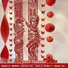 Conjunto de Decoração de Quarto de Casamento para o Quarto e Sala de Estar da Noiva, Incluindo Decorações de Cabeceira com Caracteres de Dupla Felicidade, Decorações de Parede para Ambiente e Conjunto de Guirlandas