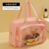 Bolsa de cosméticos portátil de viaje de PU, impermeable, gran capacidad, para guardar cosméticos, ideal para la natación