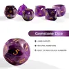 Jogo de Tabuleiro Dungeons and Dragons Mais Vendido Conjunto de 7 Peças Pedra Natural Dados Multifacetados de Ametista Dnd Rpg