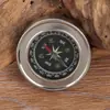 Brújula de Acero Inoxidable Metálica Multifuncional en Inglés de 6 cm Brújula para Estudiantes de Montañismo al Aire Libre