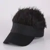 Boné com Peruca para Homens e Mulheres, Chapéu Engraçado, Chapéu com Peruca, Boné Integrado Casual, Cabelo CurtoProcessamento Personalizado