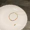 Pulsera Coreana de Cuentas de Color Pulsera Nicho de Flores Diseño Pulsera de Dopamina Estilo Personalizado Versátil Joyería Tejida