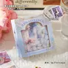 Cuaderno de Cuero PU con Pintura al Óleo Retro de Alto Valor con Hojas Sueltas, Cuaderno Grueso, Diario, Desmontable A5, Libro de Mano