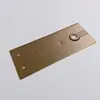 Cubierta de Clip para Puerta de Vidrio de Acero Inoxidable 304, Placa Pequeña de Cubierta de Clip para Puerta, Cubierta de Bisagra para Puerta de Vidrio, Clip Superior, Clip Inferior, Clip Curvo, Placa de Hebilla
