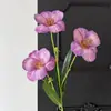 Flor artificial de tulipán de tres cabezas de película 3D para decoración de escenas de boda, decoración de alta gama para el hogar, flor artificial para comercio exterior, flor artificial