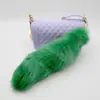 Colgante de Cola de Zorro Extra Grande Accesorios de Peluche para Actuación Accesorios de Piel Sintética Llave Moda Joyería de Piel Venta Caliente Transfronteriza