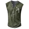 Chaleco informal sin mangas con estampado digital para hombre joven, de talla europea, fino y único, de verano, para comercio exterior transfronterizo