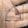 Anillo Conector Hebilla Triángulo Abierto de Acero Inoxidable Llavero Bolso Joyería DIY Accesorios Decorativos Anillo Triangular Anillo de Hierro