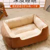 Canil Espesso para Cachorro, Canil Quente de Inverno para Gato, Universal para Todas as Estações, Lavável e Resistente a Mordidas, Canil Pequeno, Médio e Grande, Tapete à Prova de Frio