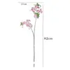 Rama Larga de Flor de Cerezo Simulada con 2 Puntas Set de Flor de Durazno Decoración de Boda Adornos Accesorios para Sesión de Fotos Flor de Cerezo Falsa Flores Artificiales en Stock