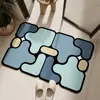 Tapete de Piso Puzzle de Terra de Diatomáceas para Entrada de Banheiro, Absorvente de Água, Secagem Rápida, Fácil de Cuidar, Secagem Rápida e Fácil de Limpar para Uso Doméstico