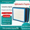 Filtro de ar condicionado de carro de aromaterapia, carvão ativado, filtro de ar personalizado, tamanho original, adequado para modelos Toyota