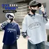 Ropa para Niños Ropa de Otoño para Niños Nueva Sudadera de Dibujos Animados con Cuello Redondo Tallas Mediana y Grande Ropa Básica Suelta y Bonita para Niños Primavera y Otoño 2025