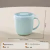 Nuevo Horno de Microondas Set Especial Tazón Taza Palillos Tenedor Cuchara Vajilla Infantil para Estudiantes Juego de Tres Piezas Mayoreo