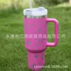 Copo para Carro de Aço Inoxidável de Camada Dupla, Segunda Geração, 40oz, Gradiente Laser, com Alça de Cabeça de Touro, Isolamento Térmico e Conservação de Frio para Veículo
