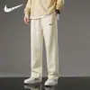 Pantalones para Hombre 2026 Otoño e Invierno Deportivos Casuales Marca de Moda Estudiante Pareja Forrados de Polar Engrosados Pierna Recta Jogger Pantalones de Chándal Mujer