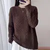 Nuevo Top de Punto de Cuello Redondo con Manga Larga y Hilo Dorado Calado de Piel de Mapache Otoño/Invierno 2026 para Mujer, Top Básico