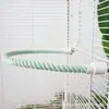 Percha para Loro Cuerda de Algodón Colorida Cuerda Giratoria para Trepar con Extremos Fijos de 0 kg, Escalera de Trepar Flexible Libremente Accesorio para Jaula de Pájaros