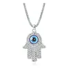 Colgante de Ojo del Diablo de Cristal Transfronterizo Europeo y Americano Aleación Ojo de Goteo de Aceite Collar para Llaves Pulsera Anillo Conjunto de Ojo