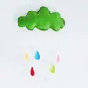 Tenda Infantil Decoração de Casa Nuvens de Feltro Gotas de Chuva Tecido Não Tecido Adesivos de Parede Arranjo de Pingente de Ano Novo Adereços de Fotografia