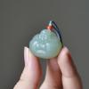 Hetian Jade Sorridente Buda Pingente DIY Jade Maitreya Buda Colar Presente Simples Jóias Atmosféricas
