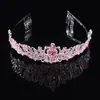 Coroa de liga de cristal moda transfronteiriça europeia e americana para noiva, acessórios de cabelo, aniversário, despedida de solteira, tiara de cabelo, atacado