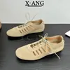 Zapatos de Entrenamiento Alemanes con Cordones de Piel de Vaca para Mujer, Suela Suave, Cómodos, Zapatos Perforados Transpirables Huecos de Verano, Sandalias para Mujer