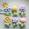 Brillo Chubby Tulipán Girasol Colgante DIY Pasador Cordón para el Cabello Caja de Almacenamiento Accesorios de Resina Venta al por Mayor Sur 24