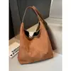 Bolsos de Gamuza de Venta Caliente Transfronterizos para Mujer, Gran Capacidad, Nuevo Estilo 2026, Bolso de Hombro Casual Simple para el Trabajo