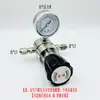 Válvula Reductora de Presión de Acero Inoxidable Resistente a la Corrosión por Cloruro de Hidrógeno de Alta Presión Regulador de Presión de Gas para Cilindro de Oxígeno Nitrógeno Argón Helio Amoníaco Shanghái