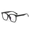2506 Gafas de Moda TR de Montura Grande Sin Maquillaje Artísticas Anti-luz Azul Montura de Gafas Plana Simple de Moda