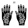 Plantillas Populares de Tatuaje de Henna Transfronterizas, Plantillas de Tatuaje Temporales para Manos, Plantillas para Pintura de Manos de Boda, Plantillas para Pintura de Manos de Escenario