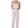 [Personalizado] Novo Conjunto Casual de Verão para Casa com Estampa de Rosas para Mulheres Europeias e Americanas Transfronteiriças Amazon
