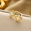 Anel Tijolo Feminino Design Nicho High-End Luxo Acessível Moda Europeia e Americana Criativo Zircônia Banhado a Ouro Ajustável Anel Aberto